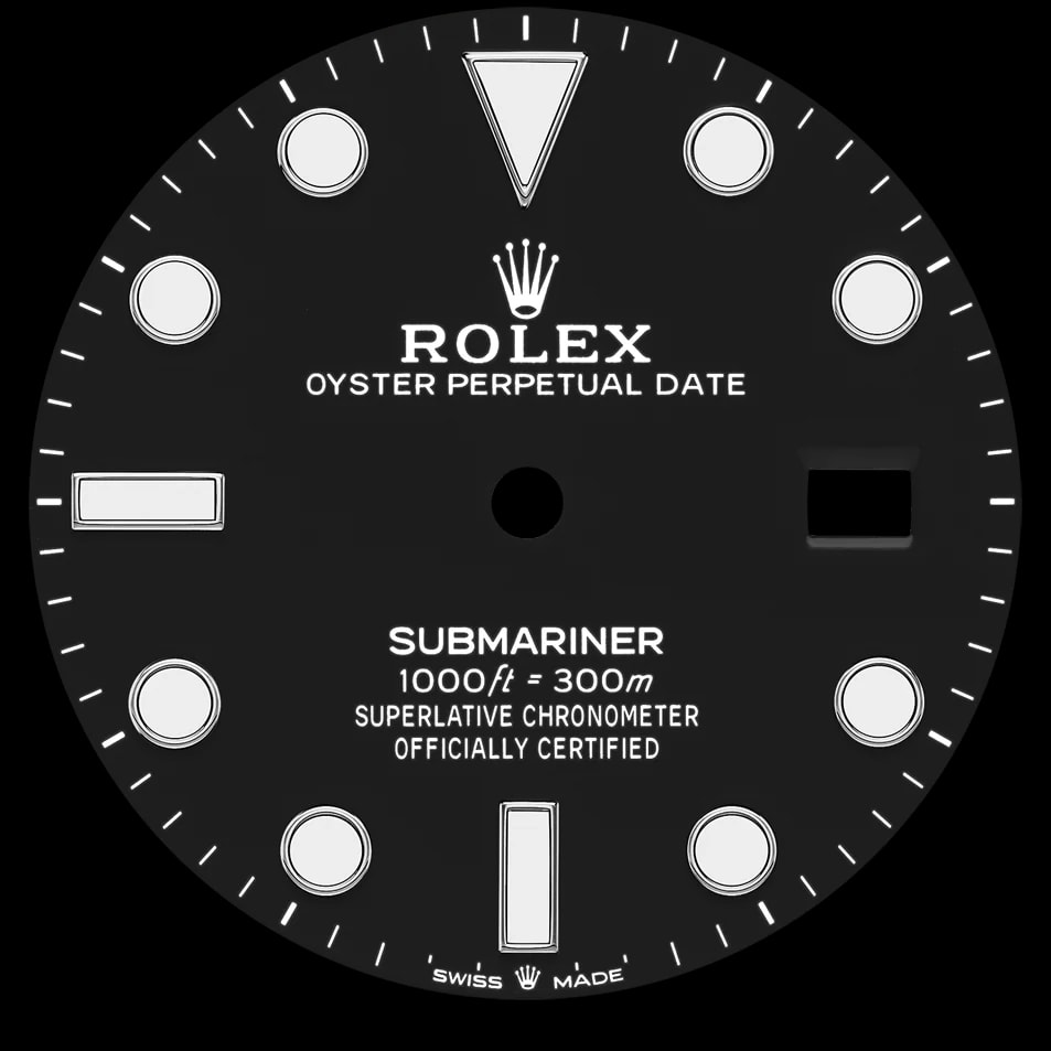 Mostrador do Rolex Submariner Date